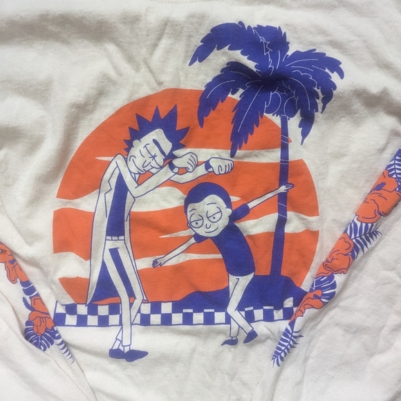 NWOT Rick and Morty Ripple Junction Box Lunch Men Long Sleeve Tshirt Size Large - Picture 2 of 3